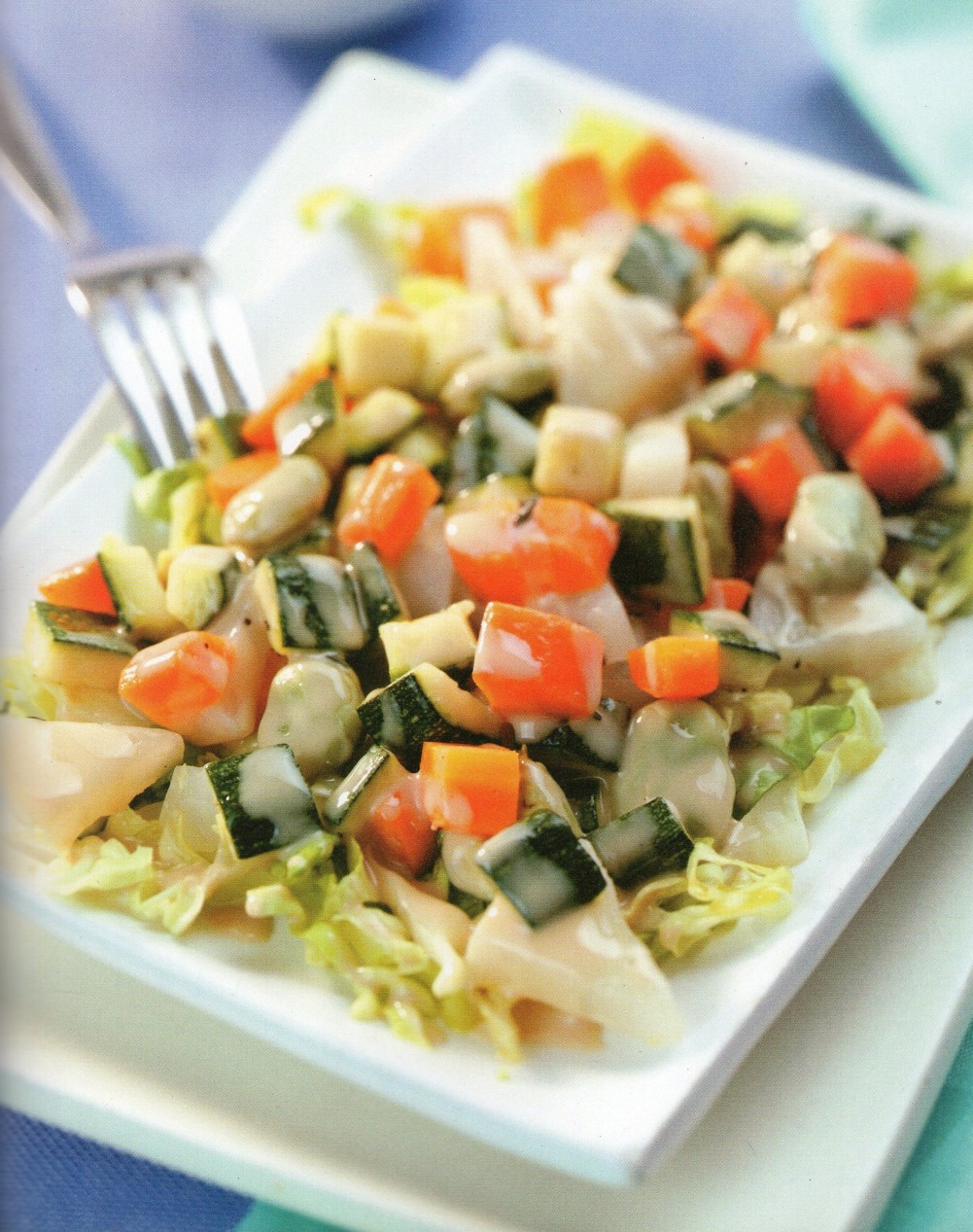 Σαλάτα λαχανικών με γιαούρτι