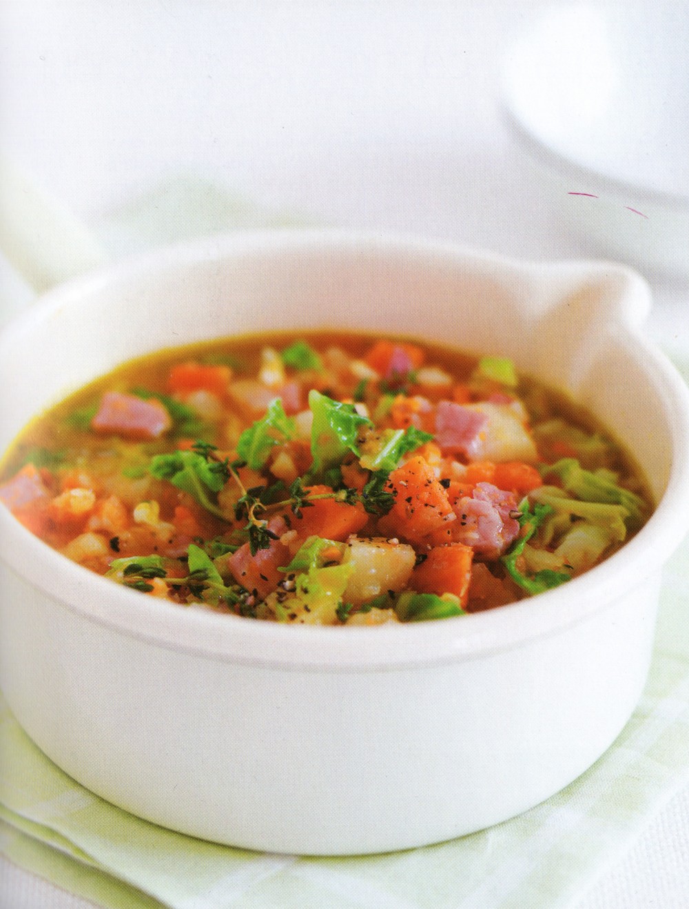 Σούπα γλυκοπατάτας με λάχανο
